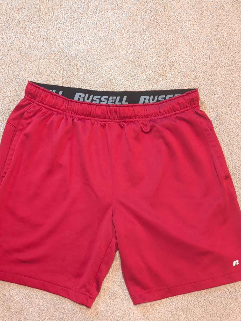 Russell Dri-Power 369 Athletic Men’s Cranberry Red Performance Shorts
